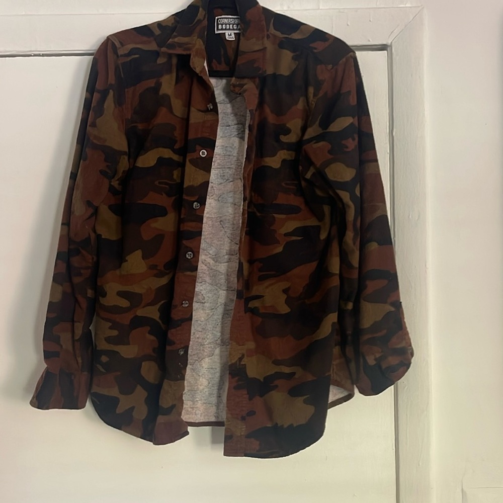 Plad brown camouflage shirt